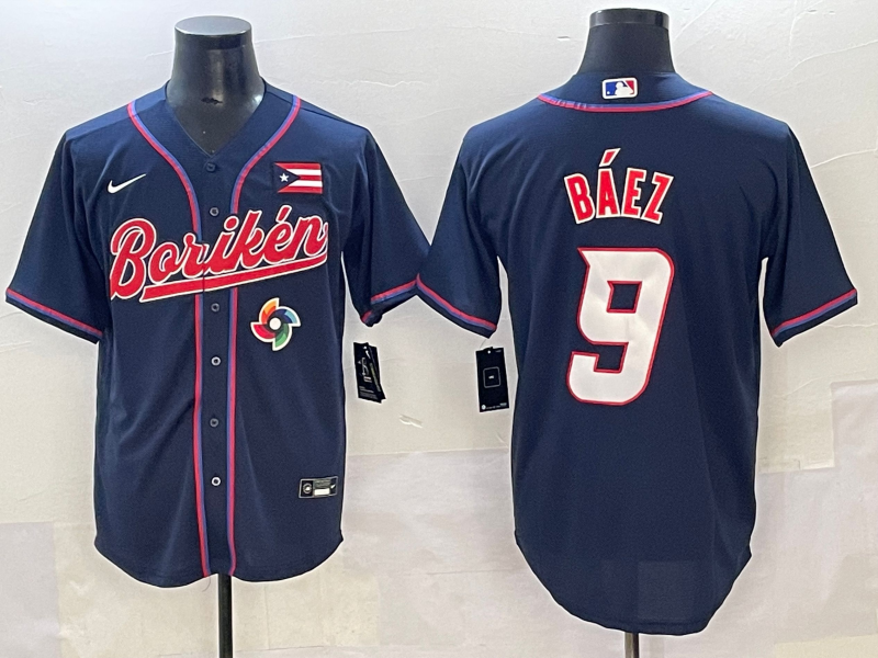Men Houston Astros #9 Baez blue MLB Nike 2025 jersey 10->more jerseys->MLB Jersey